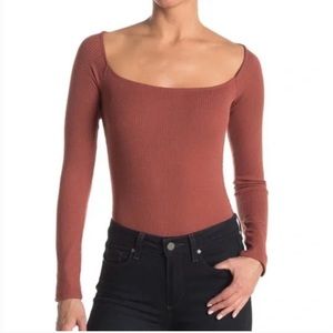 ASTR the label | Square Neck Long Sleeve Body Suit